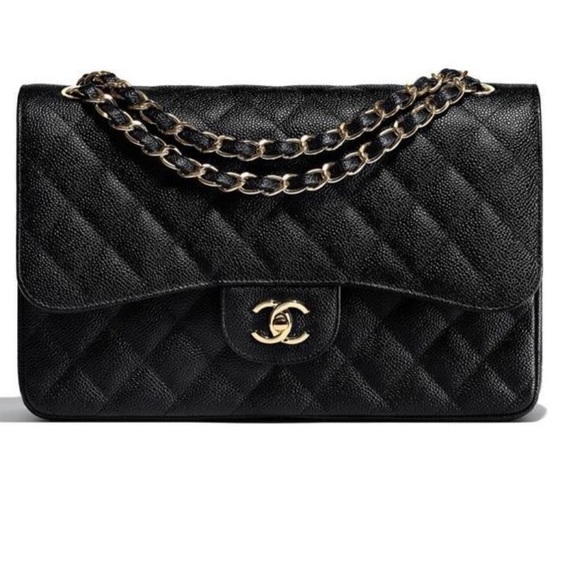 Chanel jumbo caviar classic double flap silver - Picture 2 of 13